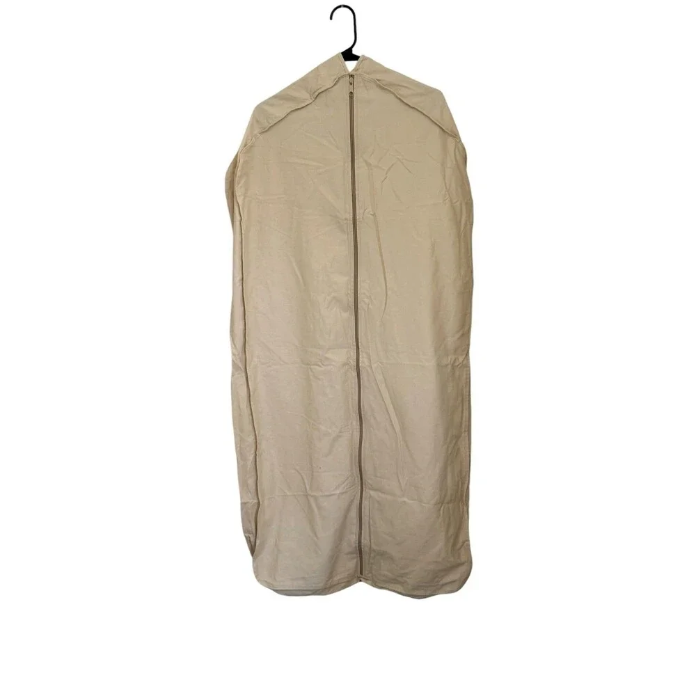 Louis Vuitton Beige Garment Suit Dress Travel Storage Dust Cover Bag  Zip